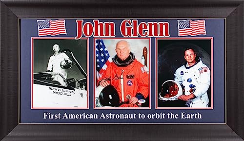 John Glenn Mercury Seven Authentic Signed 8x10 Framed Photo PSA/DNA #J07416
