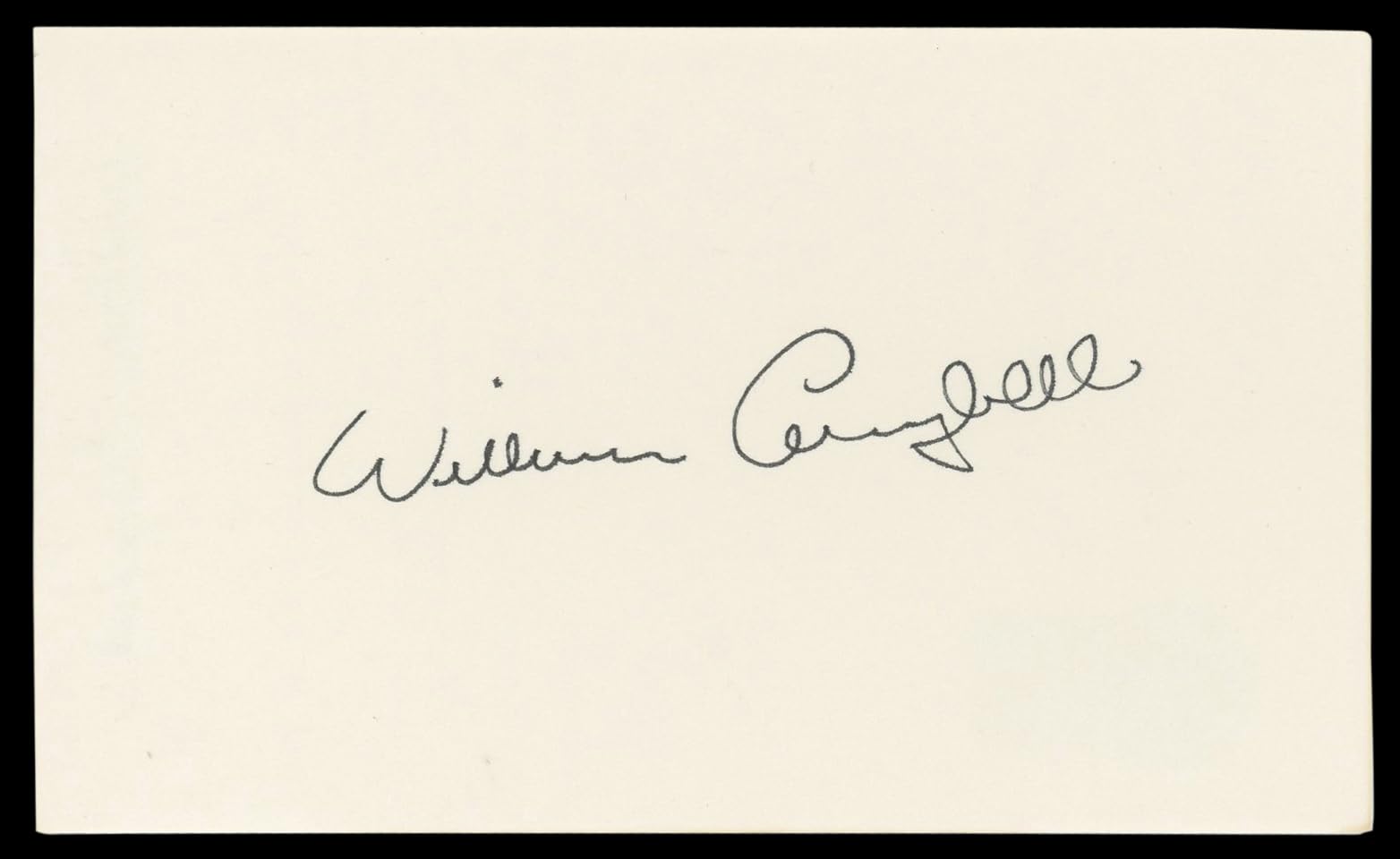 William Campbell Star Trek Signed 3x5 Index Card Autographed BAS #BM57072