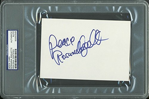 Rosanna Arquette Authentic Signed 4x6 Index Card Autographed PSA/DNA Slabbed 2