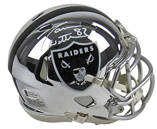 Raiders Jason Witten Authentic Signed Chrome Speed Mini Helmet BAS Witnessed