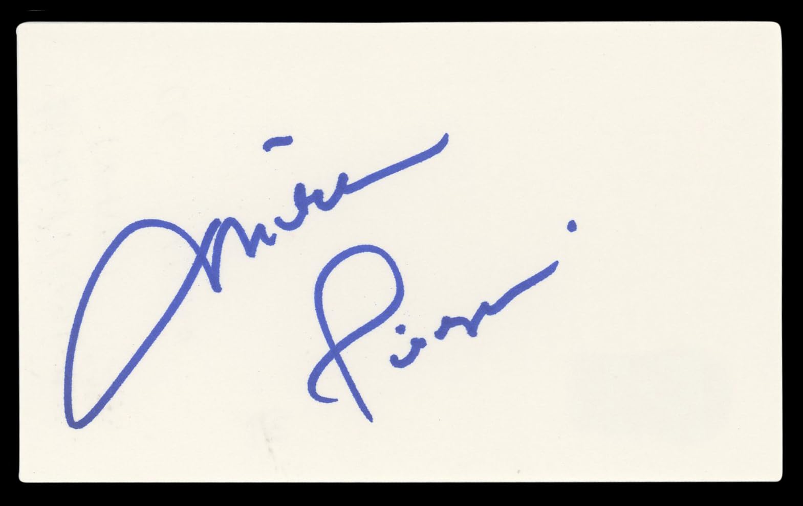Mitch Pileggi The X-Files Authentic Signed 3x5 Index Card BAS #BL96502