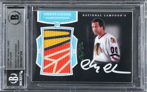 Chevy Chase Christmas Vacation Signed Relic Card One of One BAS Slab #16567388