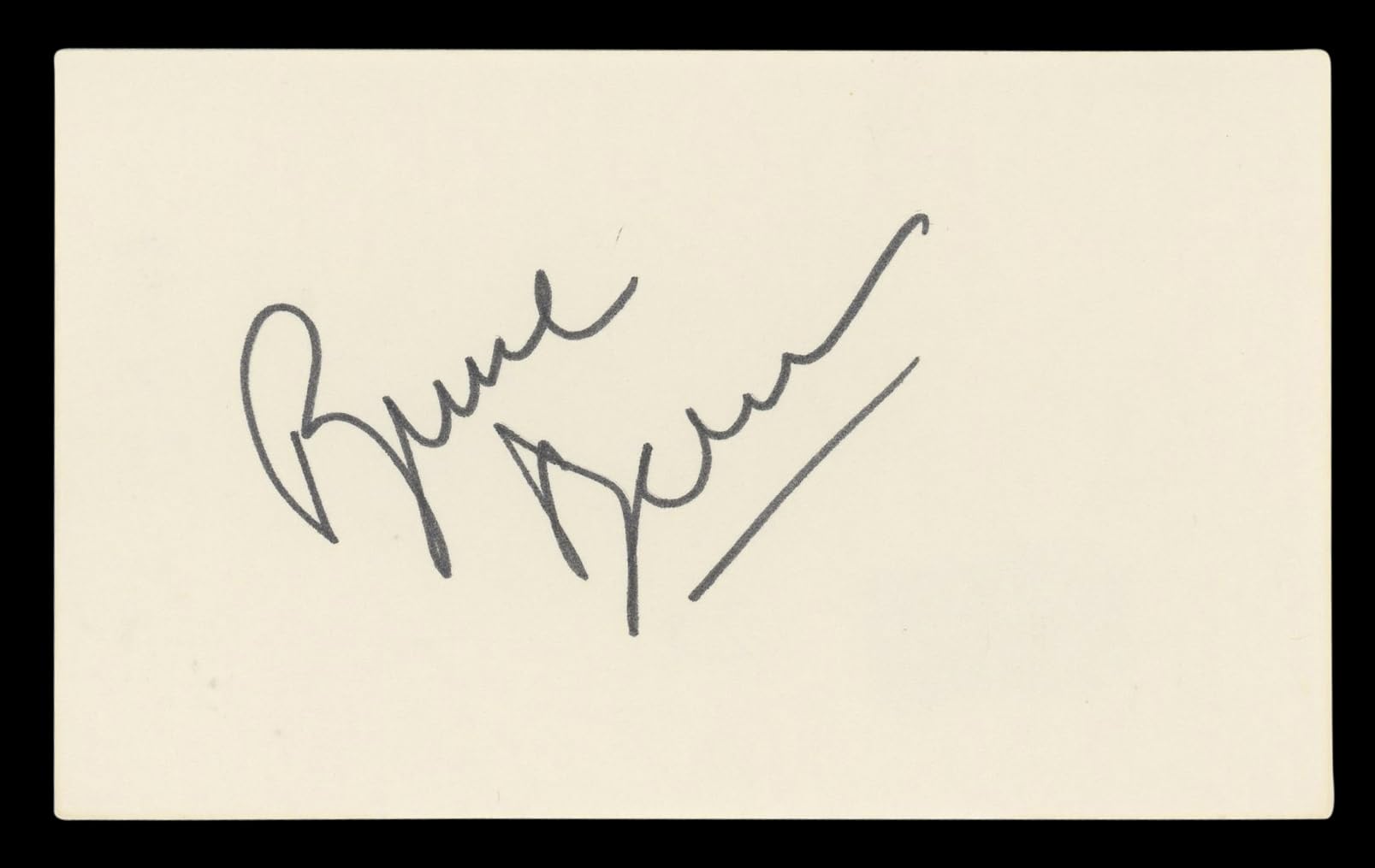 Bruce Dern The Hateful Eight Authentic Signed 3x5 Index Card BAS #BL96820