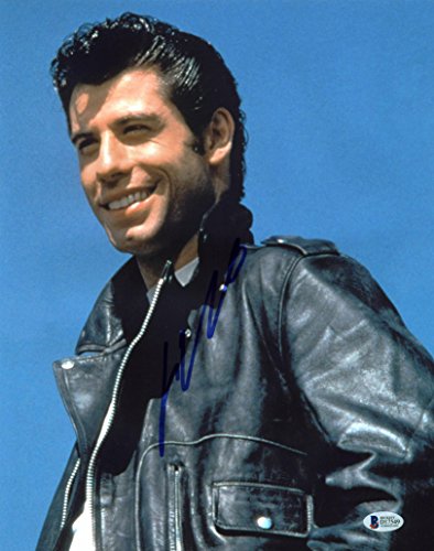John Travolta Grease Authentic Signed 11x14 Photo Autographed BAS #D17549
