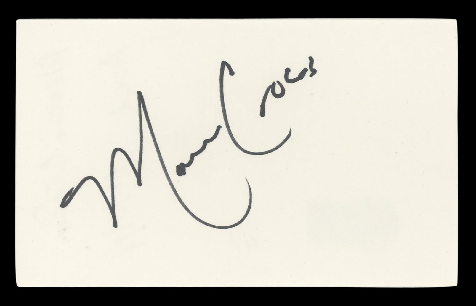 Marcia Cross Desperate Housewives Authentic Signed 3x5 Index Card BAS #BL96682