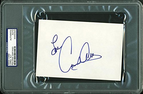 Carol Alt Authentic Signed 4X6 Index Card Autographed PSA/DNA Slabbed