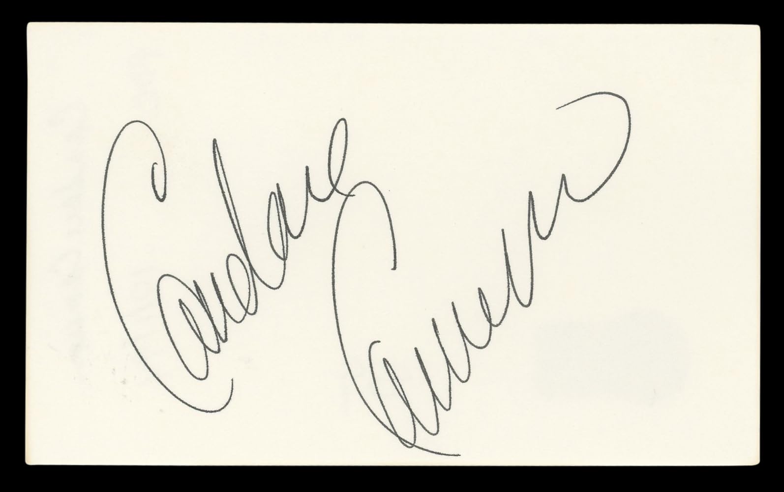 Candace Cameron Full House Authentic Signed 3x5 Index Card BAS #BL96842