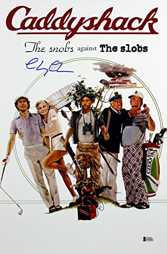 Chevy Chase Caddyshack Authentic Signed 12x18 Mini Movie Poster BAS Witnessed 2