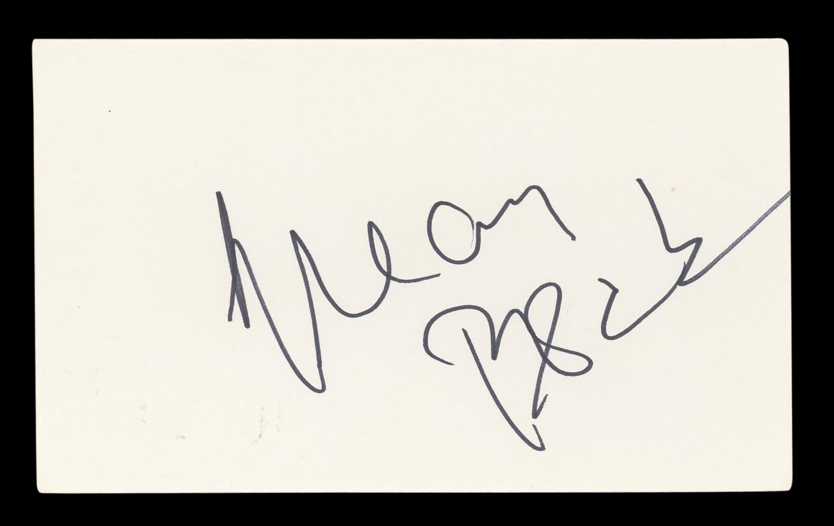 Gregory Peck To Kill a Mockingbird Authentic Signed 3x5 Index Card BAS #BL96440