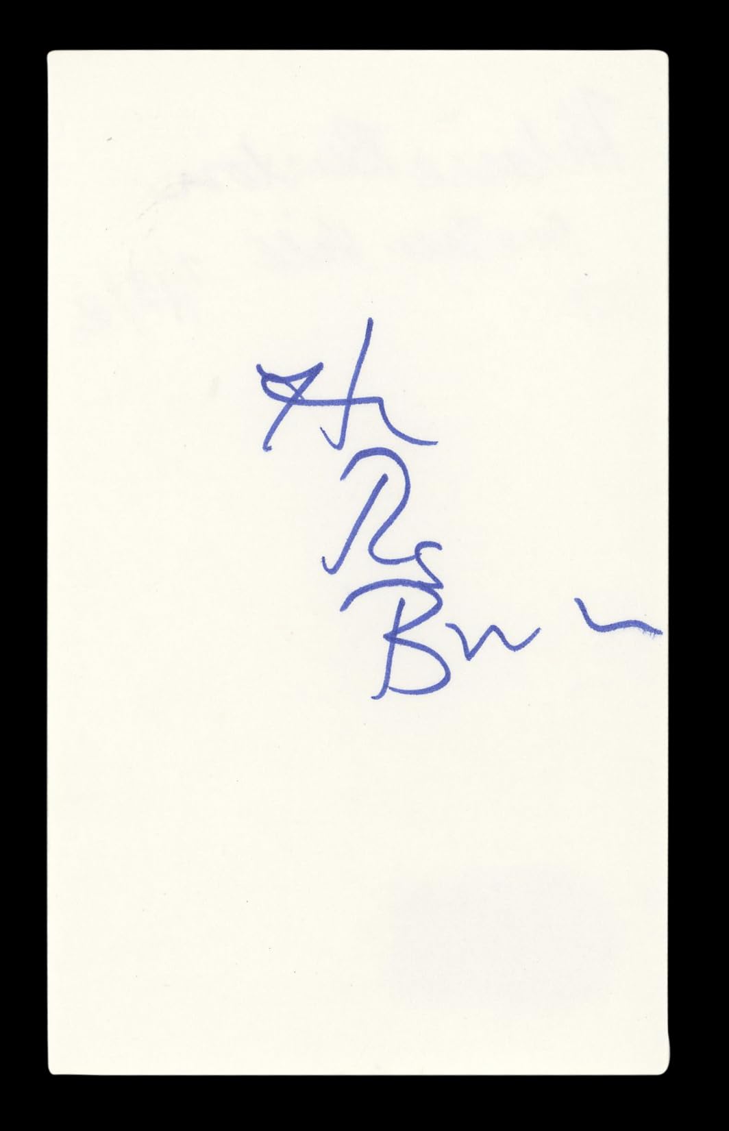 Hilarie Burton The Walking Dead Signed 3x5 Index Card Autographed BAS #AD70134