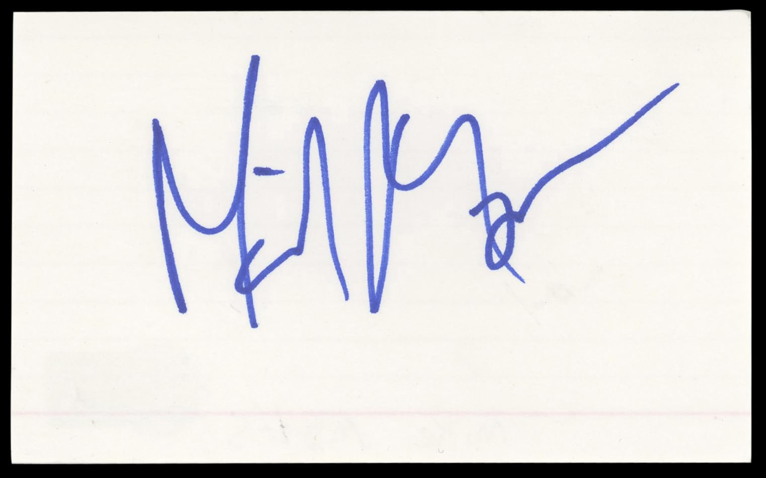 Mike Myers Shrek Authentic Signed 3x5 Index Card Autographed BAS #BM57053