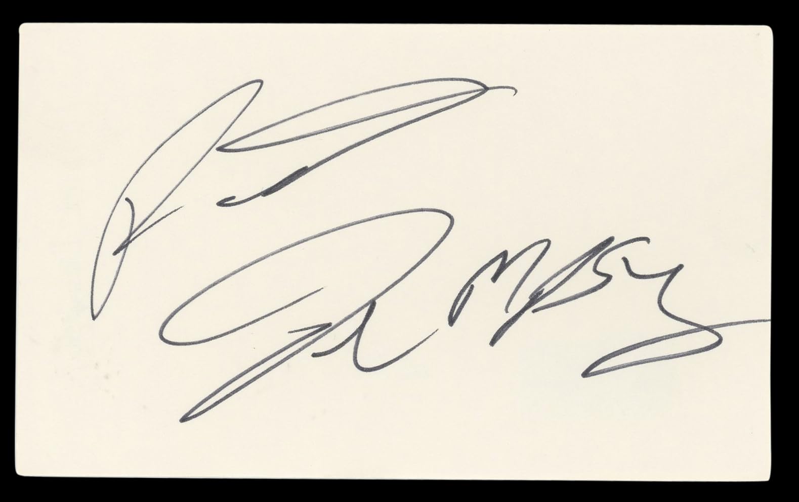 Patrick Dempsey Grey's Anatomy Authentic Signed 3x5 Index Card BAS #BL98501