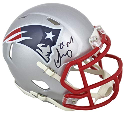 Patriots Sony Michel Authentic Signed Speed Mini Helmet BAS Witnessed