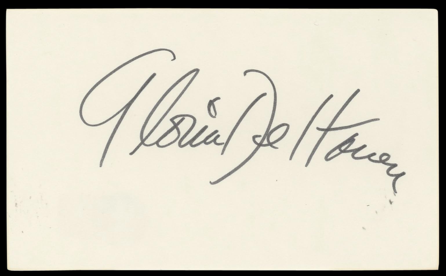 Gloria DeHaven The Thin Man Goes Home Signed 3x5 Index Card BAS #BN89447
