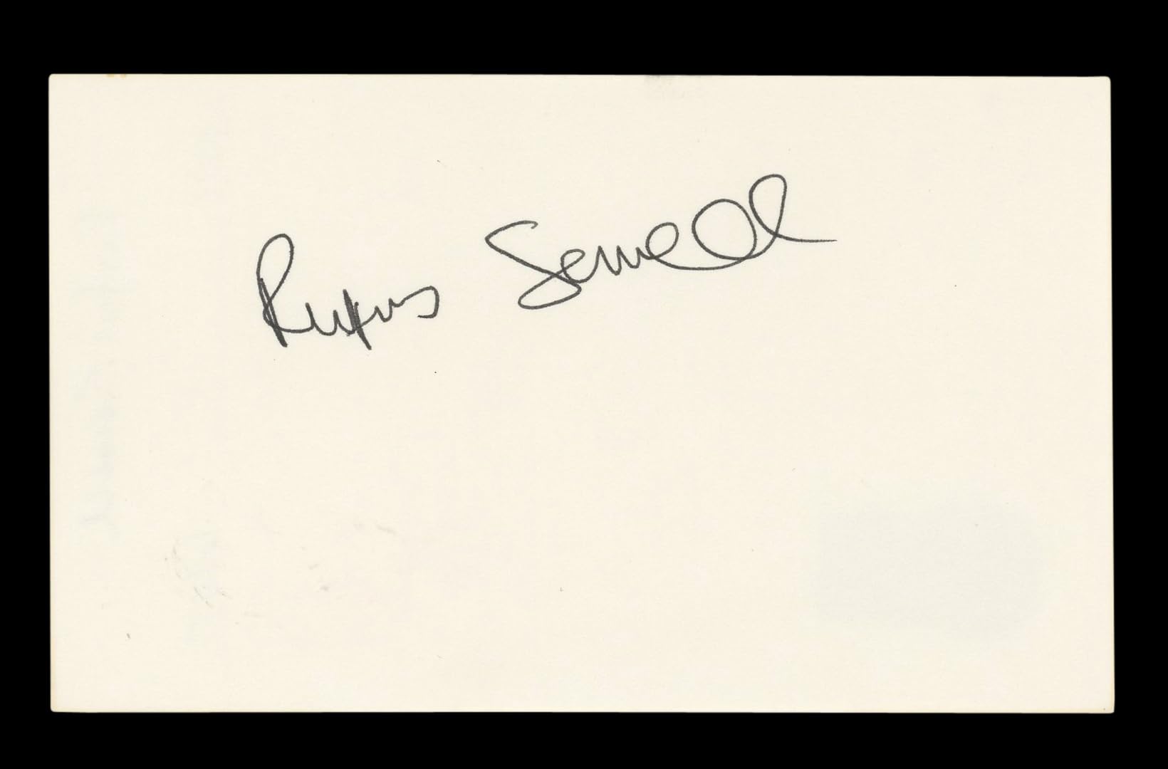Rufus Sewell Scoop Authentic Signed 3x5 Index Card Autographed BAS #AD70284