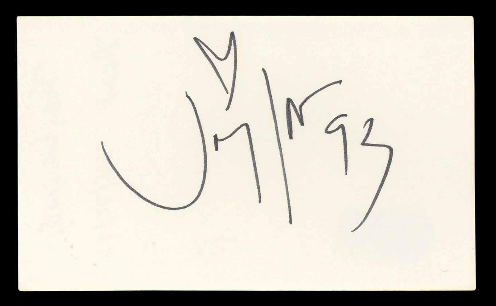 Joey Lawrence Blossom Authentic Signed 3x5 Index Card Autographed BAS #BL96645