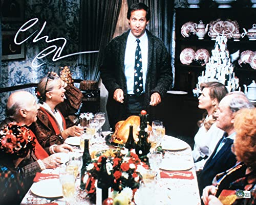 Chevy Chase Christmas Vacation Authentic Signed 16x20 Photo BAS Wit #WM90412