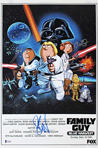 Seth Green & Alex Borstein Family Guy Authentic Signed 12x18 Photo BAS #X71020
