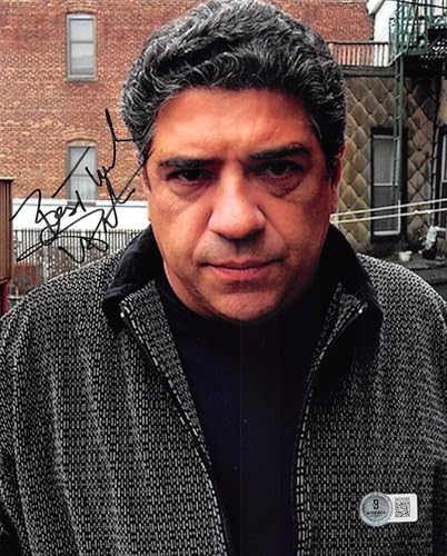 Vincent Pastore Revolver "Best Wishes" Signed 8x10 Vertical Photo BAS 1