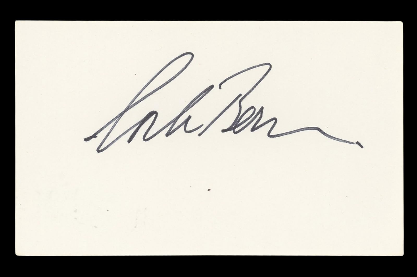 Corbin Bernsen Major League Authentic Signed 3x5 Index Card BAS #BL96492