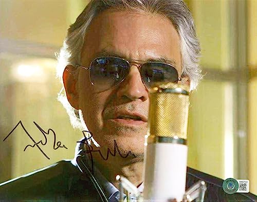 Andrea Bocelli Authentic Signed 8x10 Photo Autographed BAS #BH027531