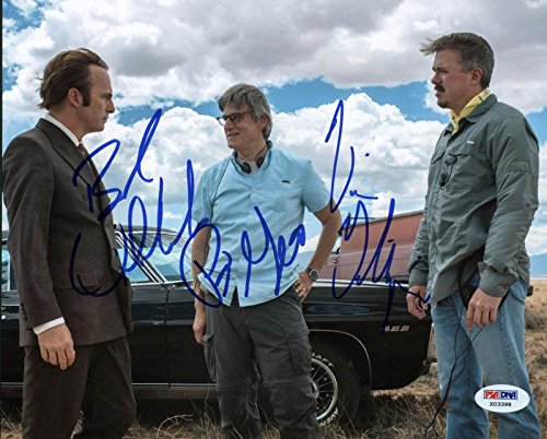 Better Call Saul (3) Odenkirk, Gilligan & Gould Signed 8X10 Photo PSA #X03398