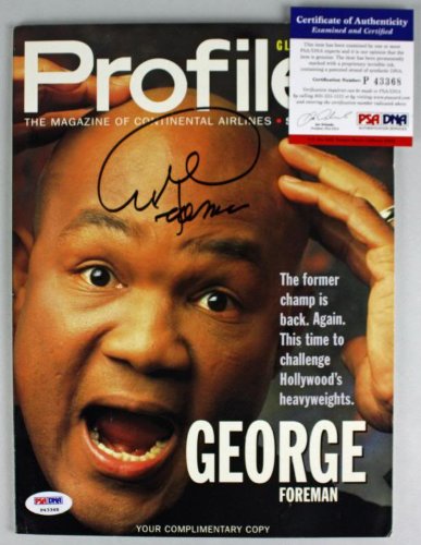 George Foreman Boxing Authentic Signed 1993 Profiles Magazine PSA/DNA #P43368