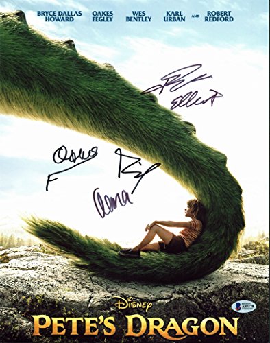 Pete's Dragon (Fegley, Kassir, +2) Authentic Signed 11x14 Photo BAS #A85178