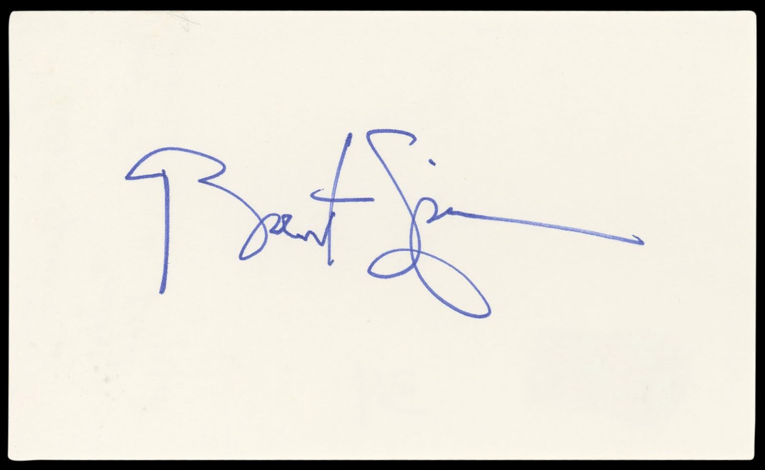 Brent Spiner Star Trek: First Contact Signed 3x5 Index Card BAS #BL96881