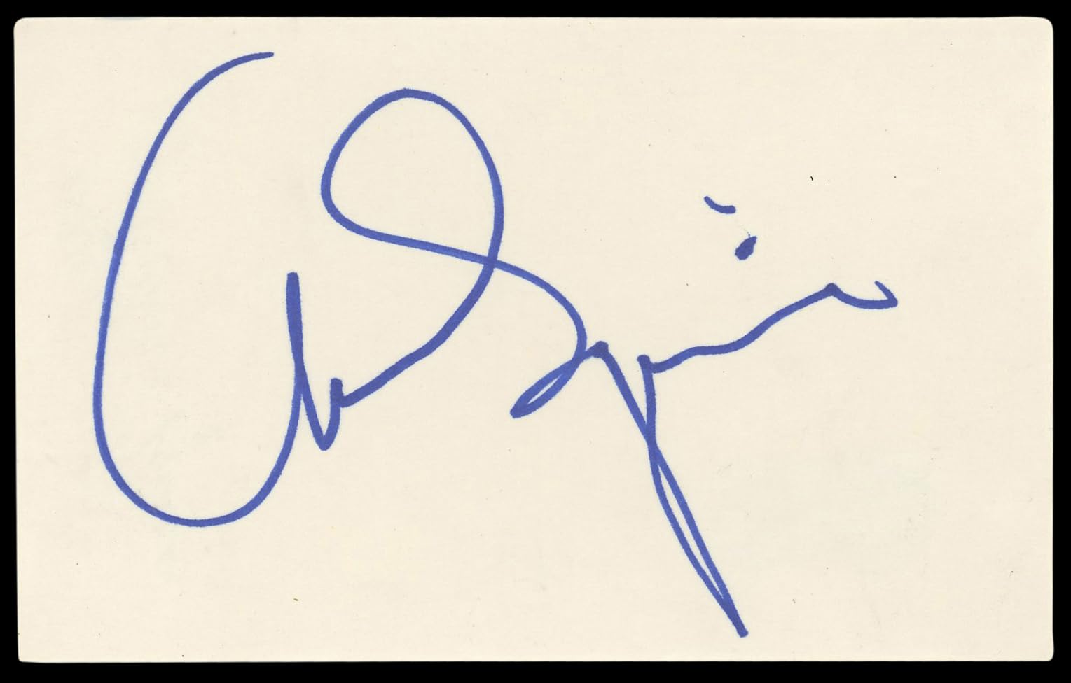 Chris Squire Authentic Signed 3x5 Index Card Autographed BAS #BL96884