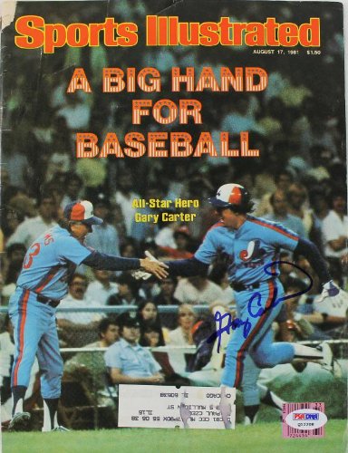 Expos Gary Carter Authentic Signed Sports Illustrated 1981 PSA/DNA #Q12208