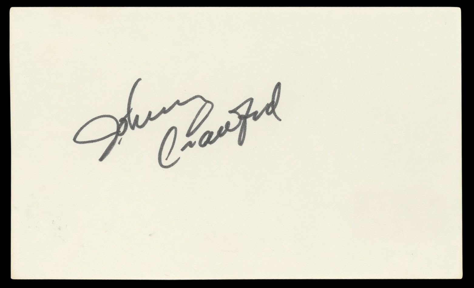 Johnny Crawford The Rifleman Authentic Signed 3x5 Index Card BAS #BL98587