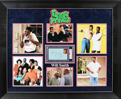 Will Smith Fresh Prince Signed 3x5 Index Card Framed Display Auto 10 PSA Slabbed