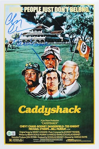 Chevy Chase Caddyshack "Handsome" Authentic Signed 12x18 Photo BAS #1W377553