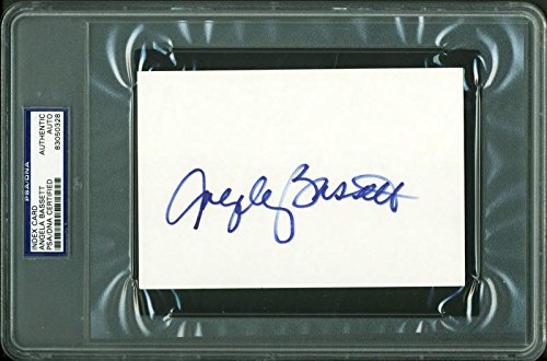 Angela Bassett Authentic Signed 4X6 Index Card Autographed PSA/DNA Slabbed
