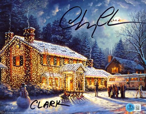 Chevy Chase Christmas Vacation "Clark" Authentic Signed 8x10 Photo BAS #1W377512