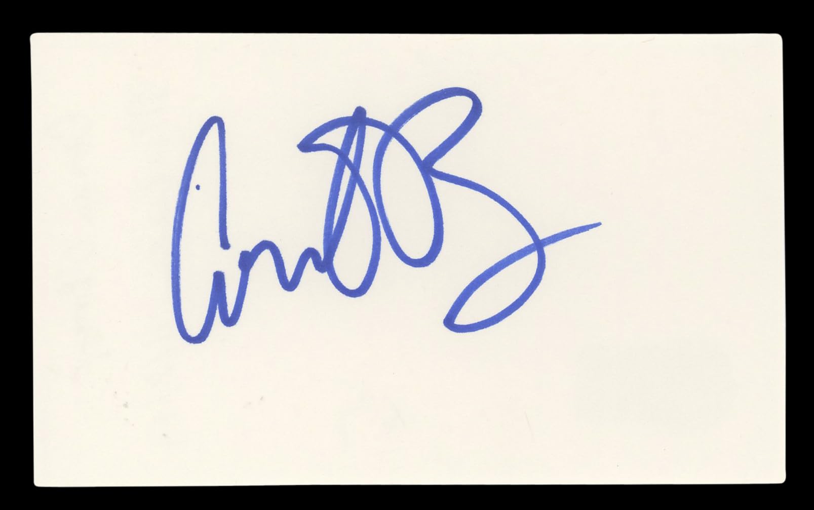 Conan O'Brien The Tonight Show Authentic Signed 3x5 Index Card BAS #BL96649