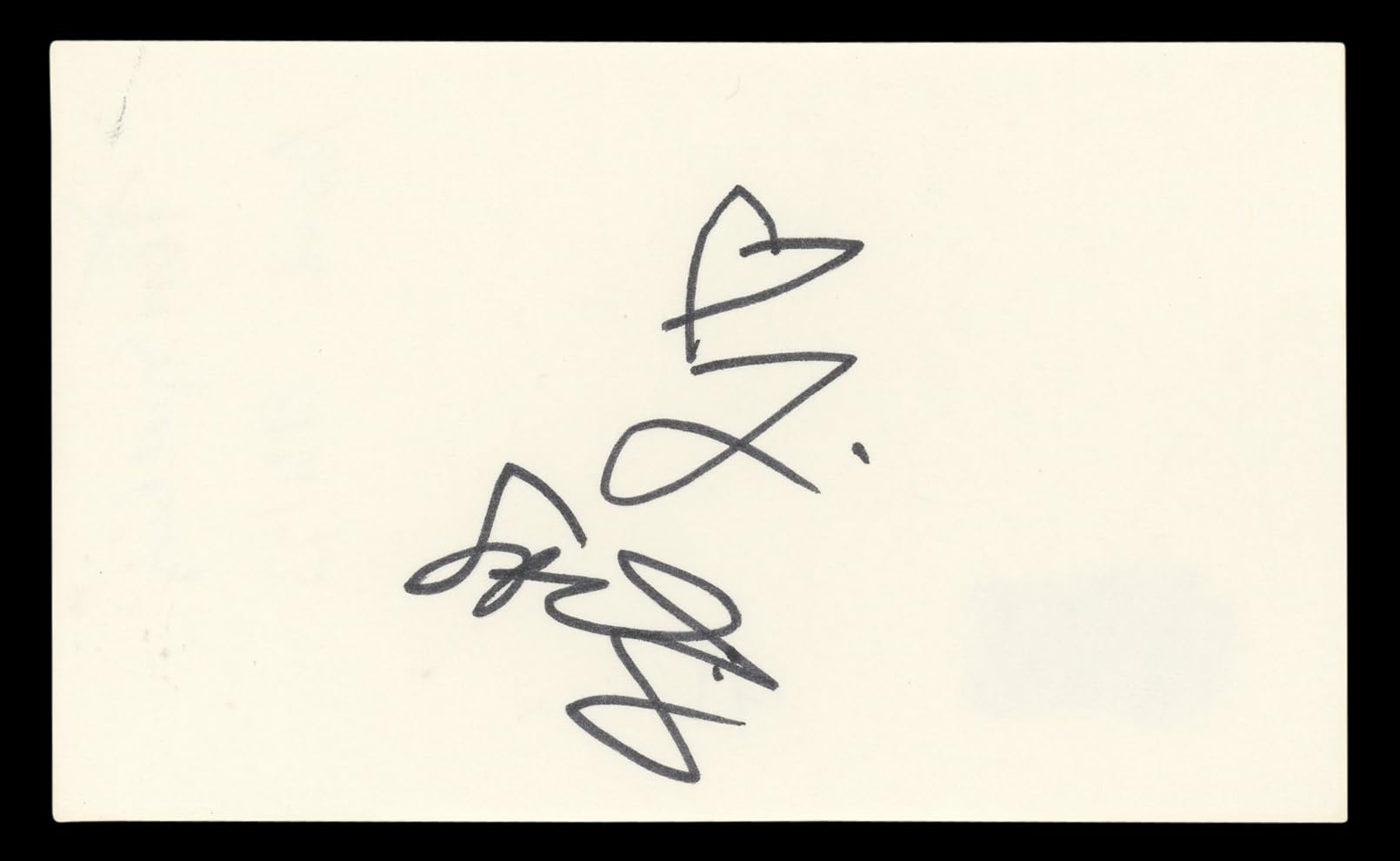 Tori Spelling Beverly Hills, 90210 Authentic Signed 3x5 Index Card BAS #BL98454