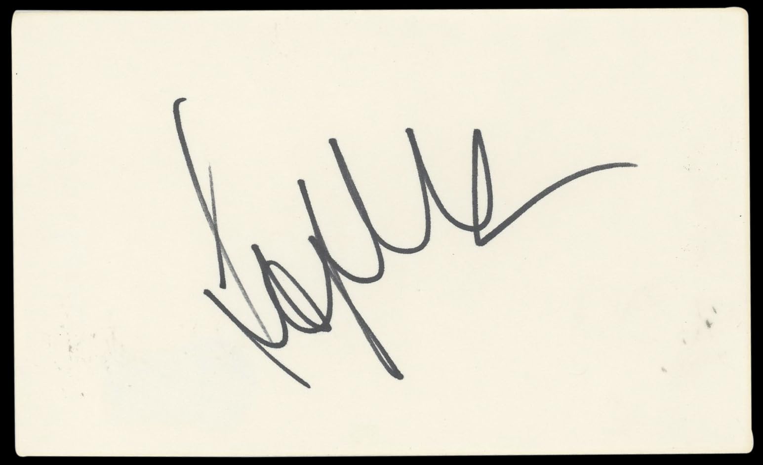 Sophia Loren Two Women Authentic Signed 3x5 Index Card Autographed BAS #BN89111