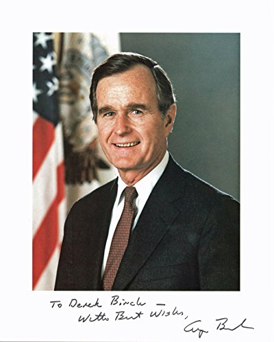 George H.W. Bush Best Wishes Authentic Signed 8x10 Photo Autographed BAS #A10782