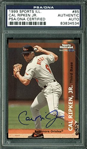 Orioles Cal Ripken Jr. Signed Card 1999 Sports Illustrated #85 PSA/DNA Slabbed