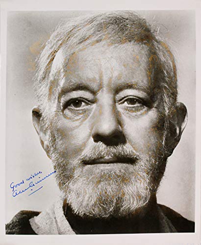 Alec Guinness Star Wars "Good Wishes" Authentic Signed 8x9.75 Photo PSA #Q76283