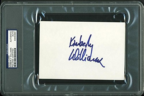 Kimberly Williams Authentic Signed 4X6 Index Card Autographed PSA/DNA Slabbed