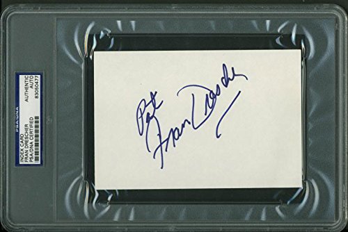 Fran Drescher Authentic Signed 4X6 Index Card Autographed PSA/DNA Slabbed