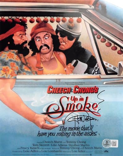 Tommy Chong Cheech & Chong's Up In Smoke Signed 8x10 Vertical Photo BAS 2