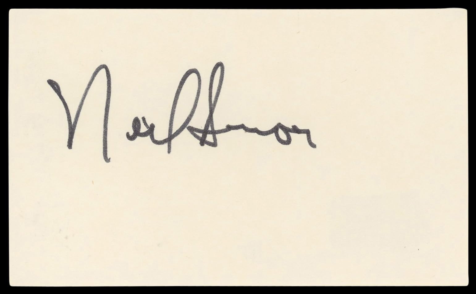 Neil Simon Barefoot in the Park Authentic Signed 3x5 Index Card BAS #BL98571