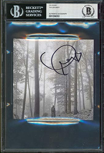 Taylor Swift Authentic Signed Folklore Cd Insert W/ Disk Autographed BAS Slabbed