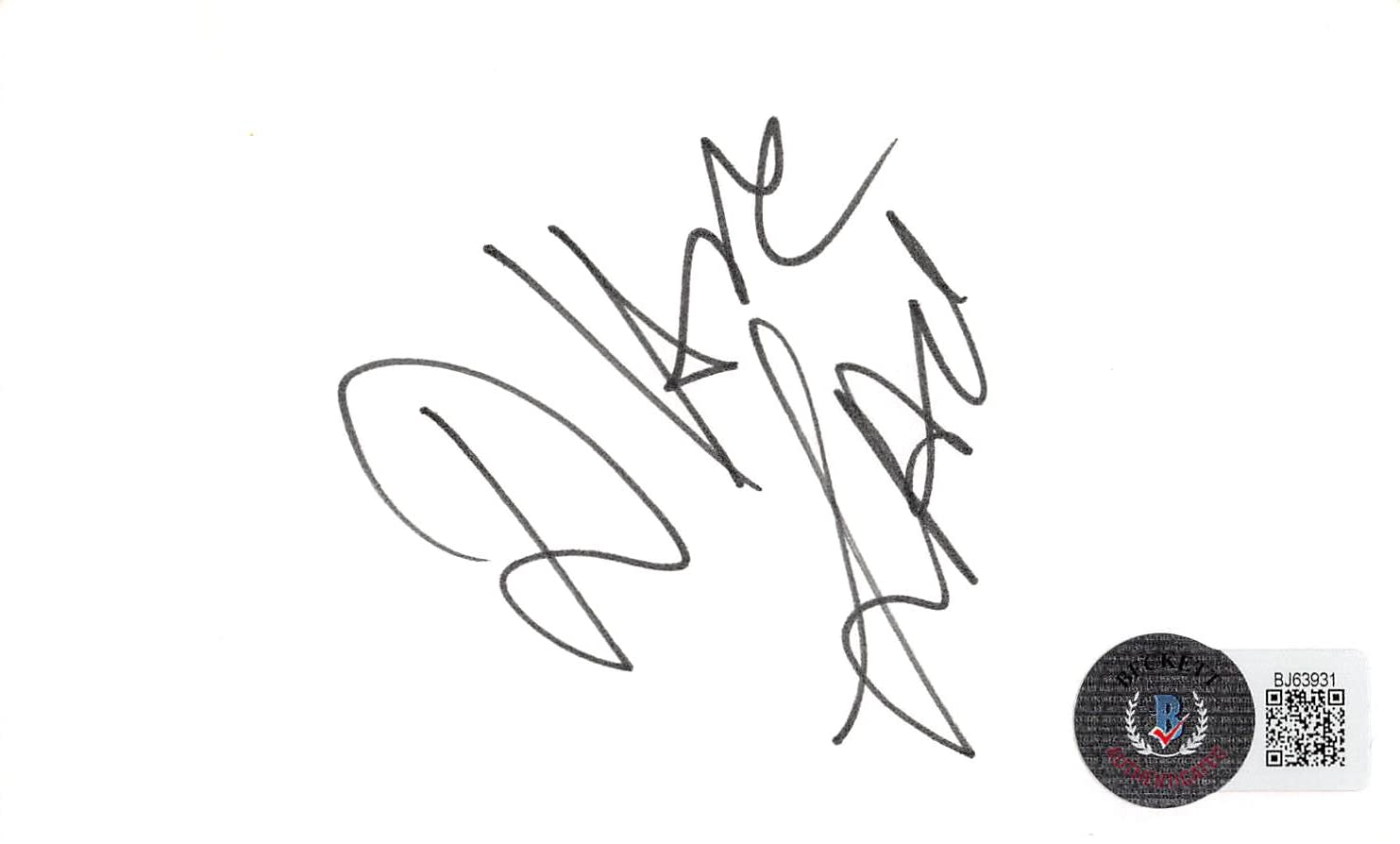 Diane Ladd Alice Authentic Signed 3x5 Index Card Autographed BAS #BJ63931