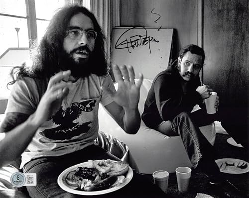 Tommy Chong Cheech & Chong Signed 8x10 Horizontal Photo w/ Black Sig BAS 5