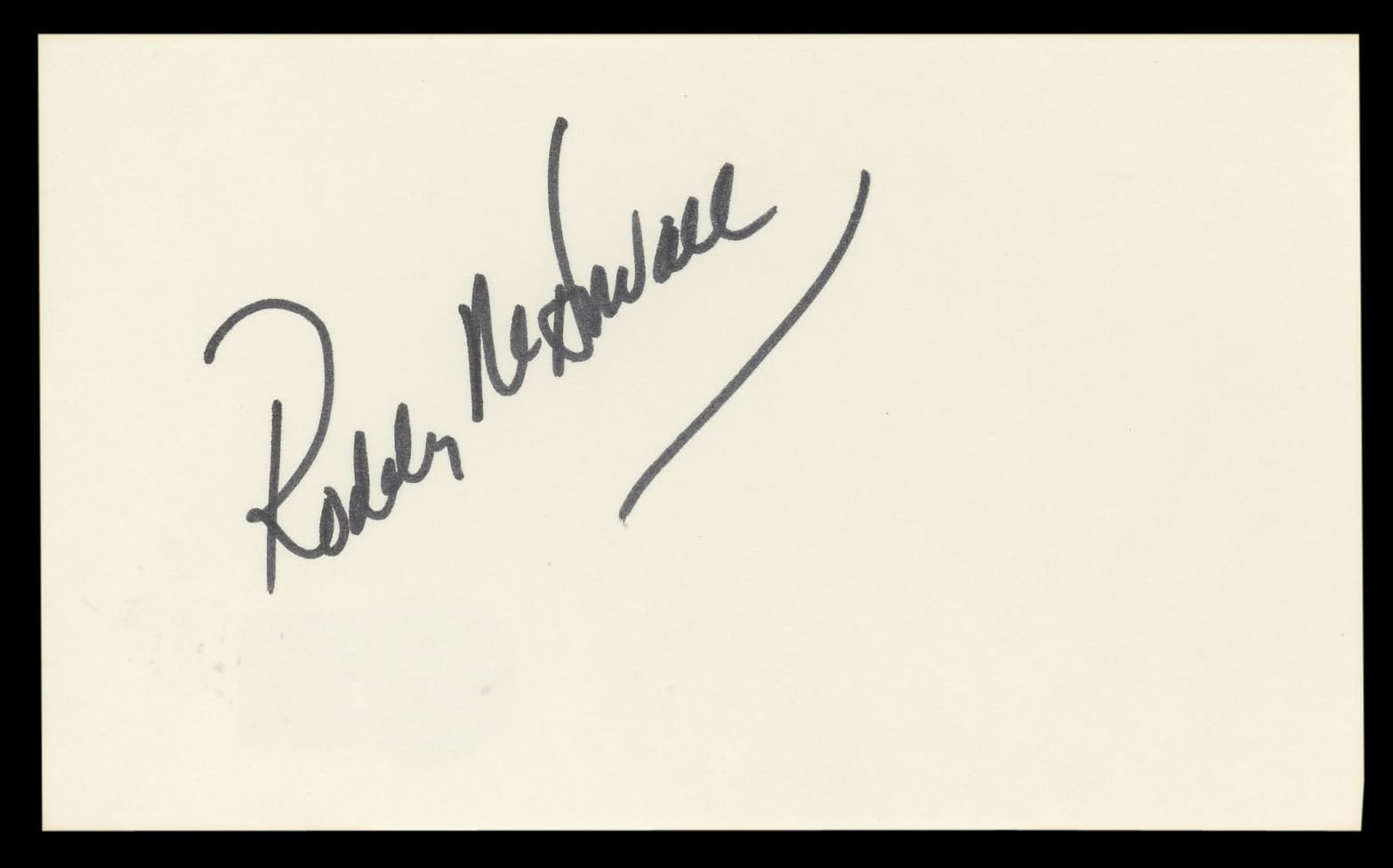 Roddy McDowall Planet Of The Apes Authentic Signed 3x5 Index Card BAS #BL98876